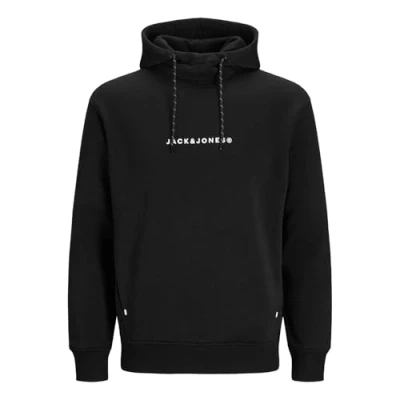 Image de JACK &amp; JONES Sweat à capuche Jjtree pour homme, Noir/blanc, M