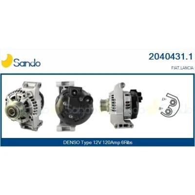 Afbeelding van SANDO 2010243.0 Dynamo / Alternator 12V 90A VOLKSWAGEN: Polo IV Hatchback, Transporter 5 Bus, Bora Saloon, SKODA: Octavia I Fabia 1 Combi