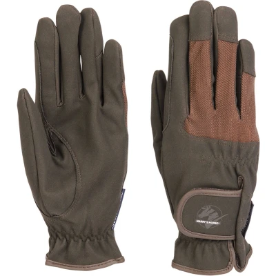 Afbeelding van Harry&#039;s Horse Rijhandschoenen Domy Suede Mesh Bruin XS