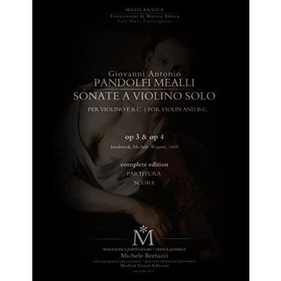 Afbeelding van Pandolfi Mealli, Sonate per violino op. 3 &amp; 4