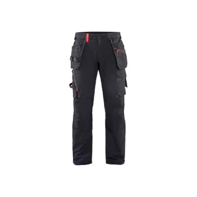 Afbeelding van Blaklader Werkbroek met 4 weg stretch 1522 1645 Zwart/Rood