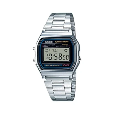 Afbeelding van Horloge Uniseks Casio VINTAGE GENT SILVER Zwart Zilverkleurig (Ø 33 mm)