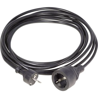 Afbeelding van HAWA 1008293 Stroom Verlengkabel 16 A Zwart 3.00 m H05VV F 3G 1,5 mm²