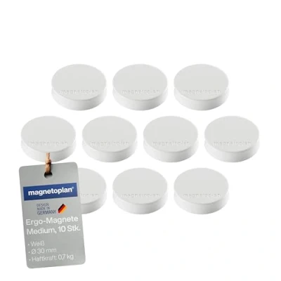 Image de magnetoplan Aimants Ergo &quot;moyen&quot; , blanc