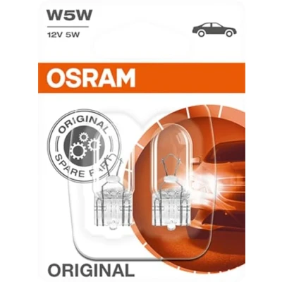 Afbeelding van Osram W5W Gloeilamp 12V W2.1x9.5d Original Line 2 Stuks