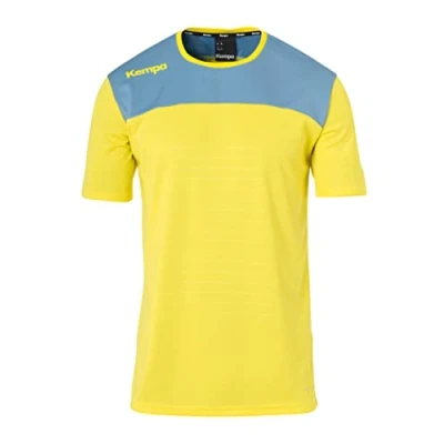 Afbeelding van Kempa Emotion 2.0 Shirt Korte Mouw Limoen Geel Dove Blauw Maat XL