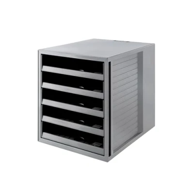 Afbeelding van HAN 14018 18 Karma opbergmap voor C4, 275 x 320 330 mm, 5 vakken, grijs