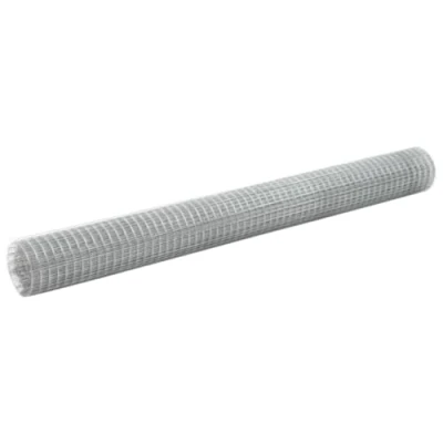 Afbeelding van vidaXL Draadgaas vierkant 10x1.5 m gegalvaniseerd staal zilver