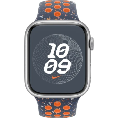 Afbeelding van Apple Watch Blue Flame Nike Sport Band 45mm S/M