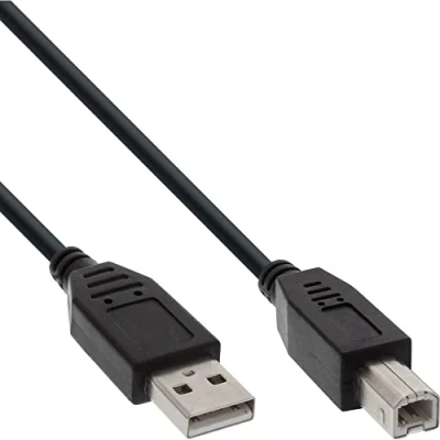 Afbeelding van USB naar B kabel USB2.0 tot 0,5A / zwart 7 meter