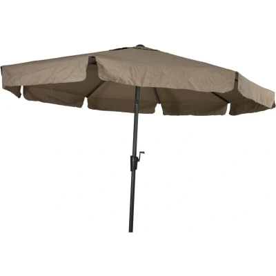 Afbeelding van Libra parasol met volant taupe 3 m