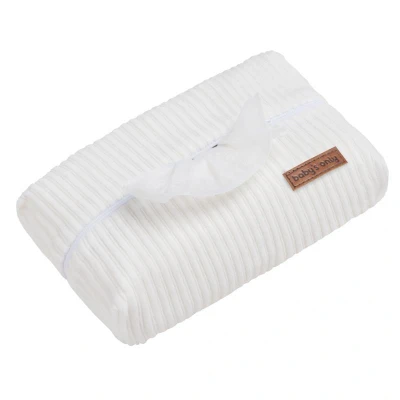 Afbeelding van Baby&#039;s Only Billendoekjeshoes Sense Babydoekjes Hoes voor luierdoekjes en pampers billendoekjes Wit Ritssluiting