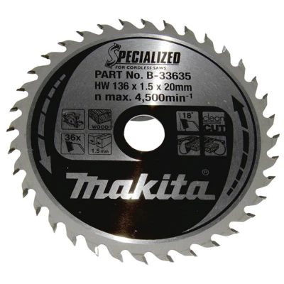 Afbeelding van Makita Zaagblad 136X20x1,5 36T 18G B 33635