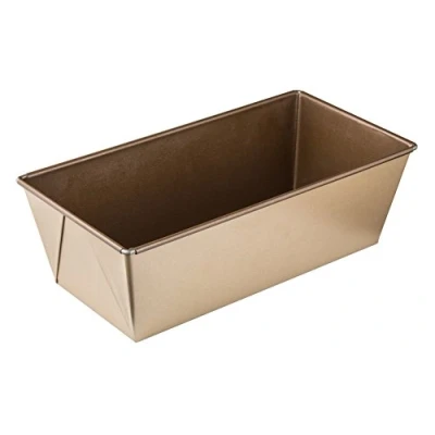 Afbeelding van Broodbakvorm 30 cm MOJAVE GOLD, bakvorm van plaatstaal, broodvorm met keramisch versterkte anti aanbaklaag (kleur: mahonie/goud), aantal: 1 stuks