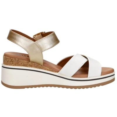 Afbeelding van Sub55 Sandalen Hak Goudkleur Maat 41
