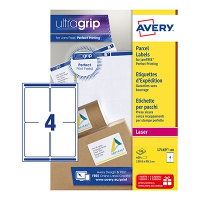 Image de Étiquette d&#039;expédition Ultragrip Impression laser