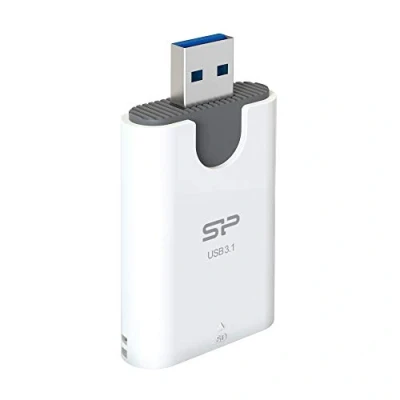 Afbeelding van Silicon Power Combo Lecteur de cartes USB 3.1 Micro SD et SD, blanc