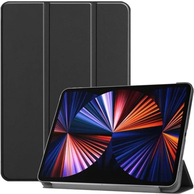 Afbeelding van Just in Case Tri Fold Apple iPad Pro 12.9 inch (2022/2021) Book Zwart