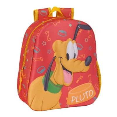 Afbeelding van 3D Kinderrugzak Clásicos Disney Pluto Oranje 27 x 33 10 cm