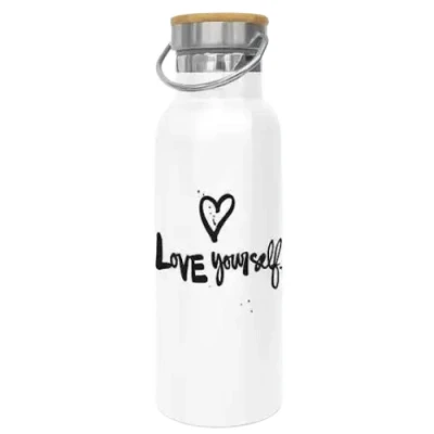 Afbeelding van Design@home Love Yourself Steel Bottle 0,50