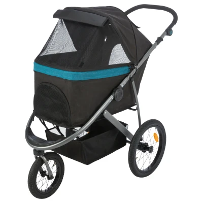 Afbeelding van Trixie Buggy Hondentrolley 60x112x120 cm Zwart Petrol
