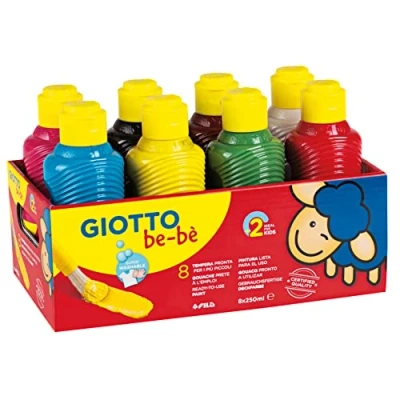 Afbeelding van GIOTTO be bè Super Paint Gouache Assortiment 8 flessen 250 ml gecombineerd
