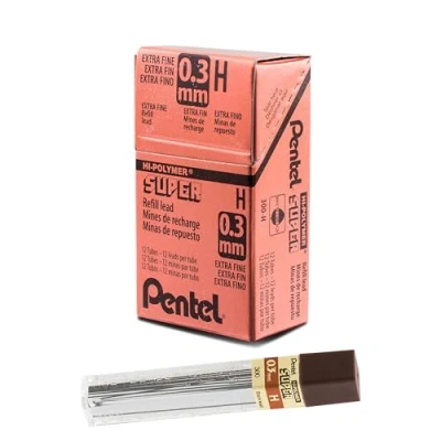 Afbeelding van Potloodstift Pentel 0.3mm zwart per koker H