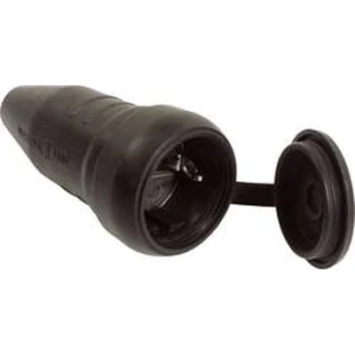 Afbeelding van AS Schwabe 60419 Koppeling met randaarde 230 V Zwart IP44