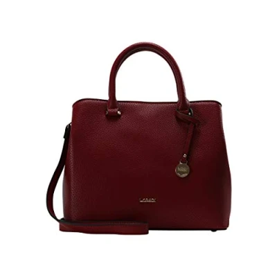 Afbeelding van L.CREDI Handtas Schoudertas Maxima Handle Bag Red Donkerrood