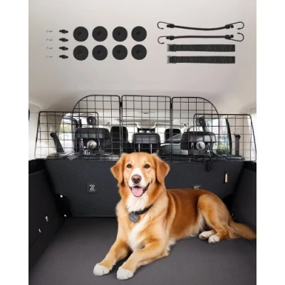 Image de VEVOR Barrière de Voiture pour chien Grille Pare Animaux 92,8 152,4 cm