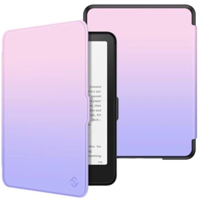 Afbeelding van Fintie Kindle Paperwhite 7 inch (12e generatie) 2024 en Colorsoft Signature Edition (1e generatie), lichtgewicht beschermhoes met automatische slaap/wake, chique schaduw
