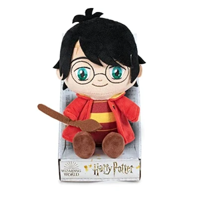 Afbeelding van Famosa Softies Harry Potter Quiditch, pluche dier met kostuum en speldetails gebaseerd op films boeken, meet 27 cm is zacht pluizig, +12 maanden (760020652)