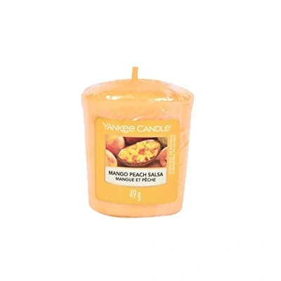 Afbeelding van YANKEE CANDLE 1114686E Geurkaars mango/votiefperzik, was, oranje, 4,6 x 4,5 5,5 cm