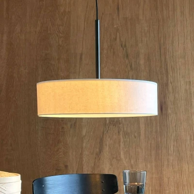 Afbeelding van Dyberg Larsen Calix Hanglamp Ø45x12 Naturel/Zwart DybergLarsen
