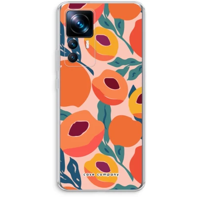 Afbeelding van Case Company® hoesje geschikt voor Xiaomi 12T Pro Perzik Soft Cover Telefoonhoesje Bescherming aan alle Kanten en Schermrand