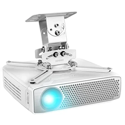 Afbeelding van Duronic PB05XB Projectorhouder voor plafond of muur 13,6 kg capaciteit robuuste universele tang verstelbaar draaibare helling wit