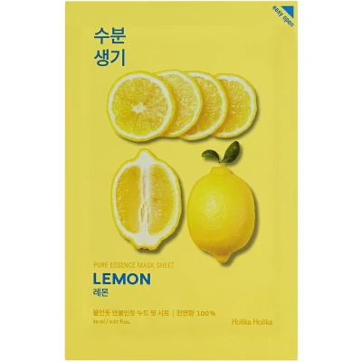 Afbeelding van Holika Lemon Pure Essence Mask Sheet Tonizující plátýnková maska