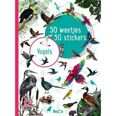 Afbeelding van Uitgeverij ballon 50 weetjes stickers vogels