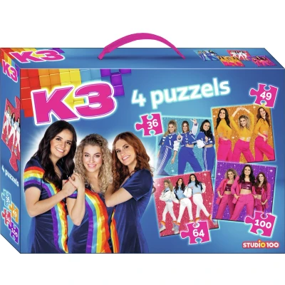 Afbeelding van K3 4in1 Puzzel Vleugels