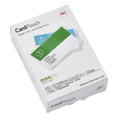 Image de GBC Pochettes à plastifier CardPouch, 67 x 98,5 mm, 250 mic, pqt 100