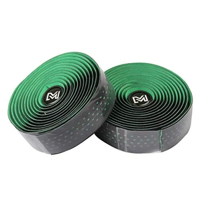 Afbeelding van VOANZO stuurband, fietsstuurband, mountainbike, leren band voor racefiets, stadsfiets (groen)