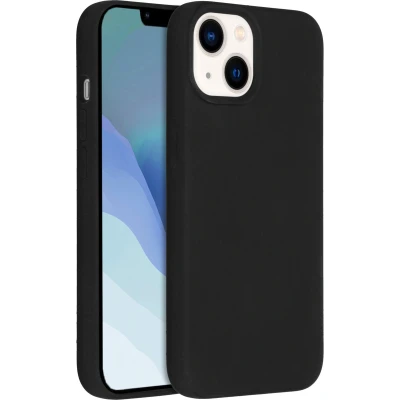 Afbeelding van Accezz Hoesje Siliconen Geschikt voor iPhone 14 Liquid Silicone Backcover met MagSafe Zwart