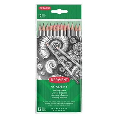 Afbeelding van Derwent Academy schetspotloden 5H 6B (12)