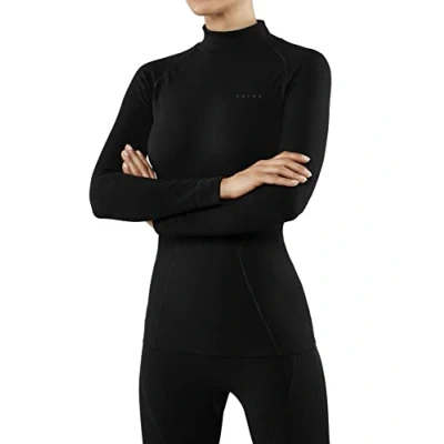 Afbeelding van FALKE Maximal functioneel damesshirt voor dames, warm shirt, zwart ademend, sportondergoed, sneldrogend koude tot zeer temperaturen, rolkraag, 1 stuk