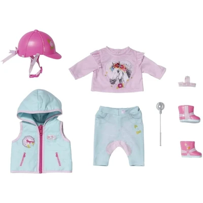Afbeelding van BABY born Deluxe Paardrij outfit Poppenkleding 43 cm
