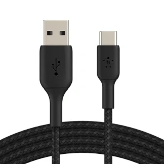 Afbeelding van Belkin Braided USB C naar kabel 3m Zwart
