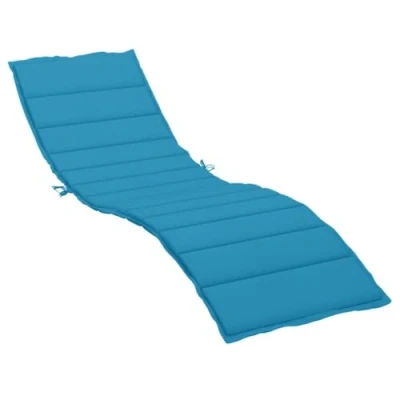 Afbeelding van vidaXL Ligstoelkussen, blauw, 200 x 60 3 cm, Oxford stof