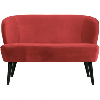 Afbeelding van Sara bankje 110cm velvet raspberry
