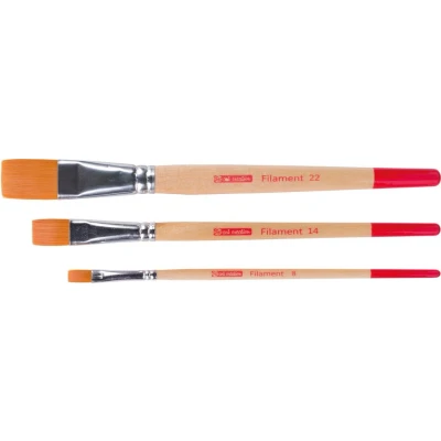 Afbeelding van Talens Art Creation Aquarelpenselen Polyester Plat, Set Van 3 Penselen Penseel