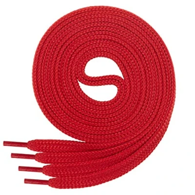Afbeelding van Di FICC vecchiano 1 paar kwaliteitsveters van polyester scheurvast plat ca. 7 mm breed, 27 kleuren, 60 200 cm lang, Rood